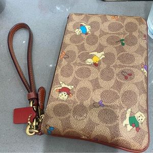 Coach Kittens with Mittens Wristlet Wallet